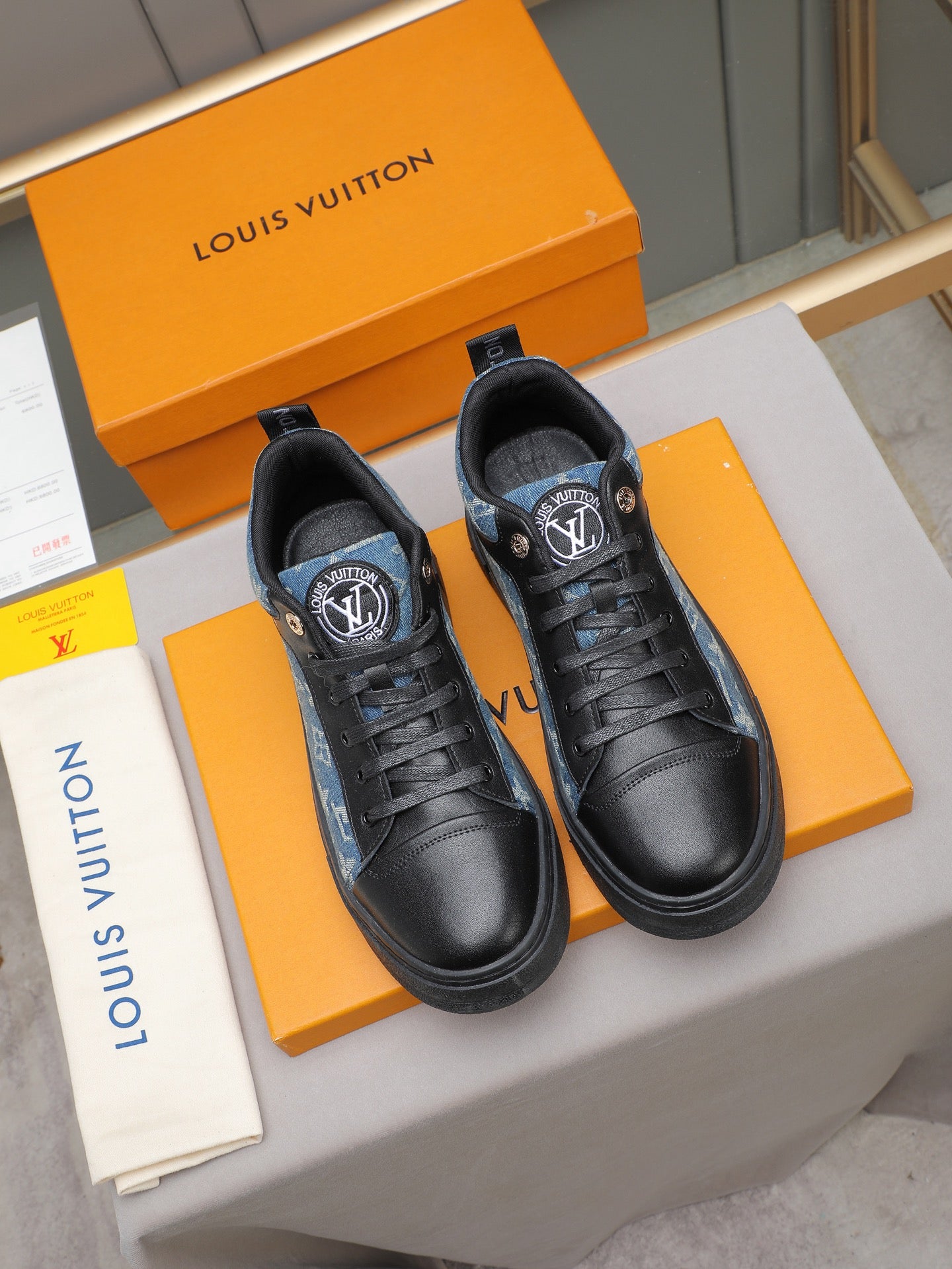 New printed men's high-top sneakers 0725121803