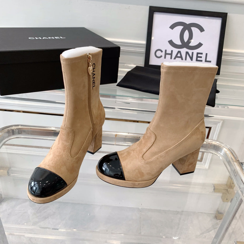 Fashion Cashmere High Heel Boots 0724102316
