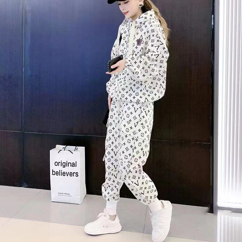 Tri-Color Ladies Hooded Suit