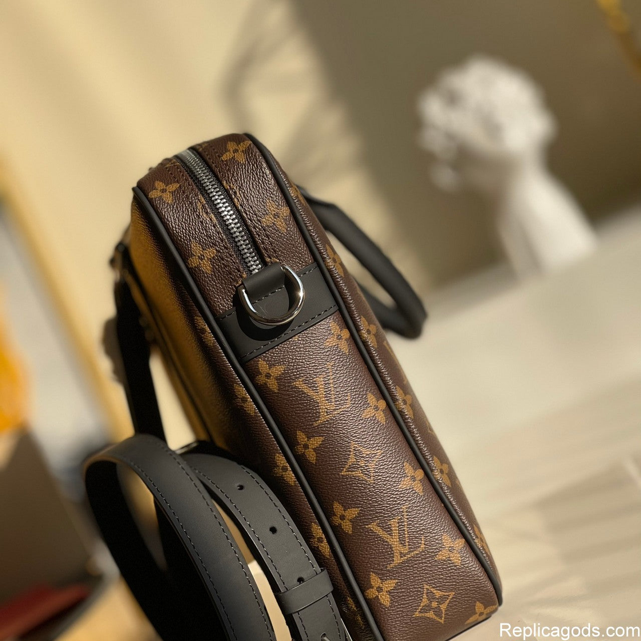 Brown Floral Pattern Business Bags
