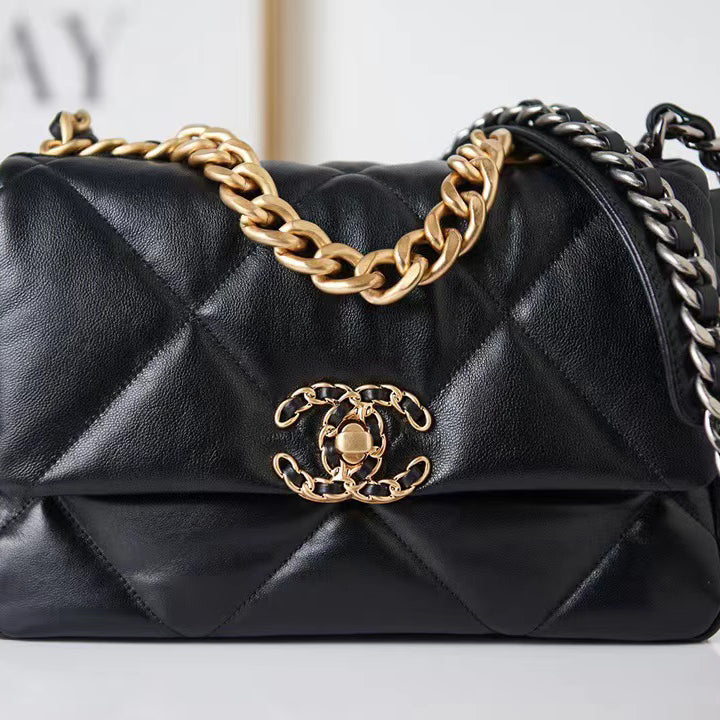 Handbag With Gold&SiLer-toned Hardware