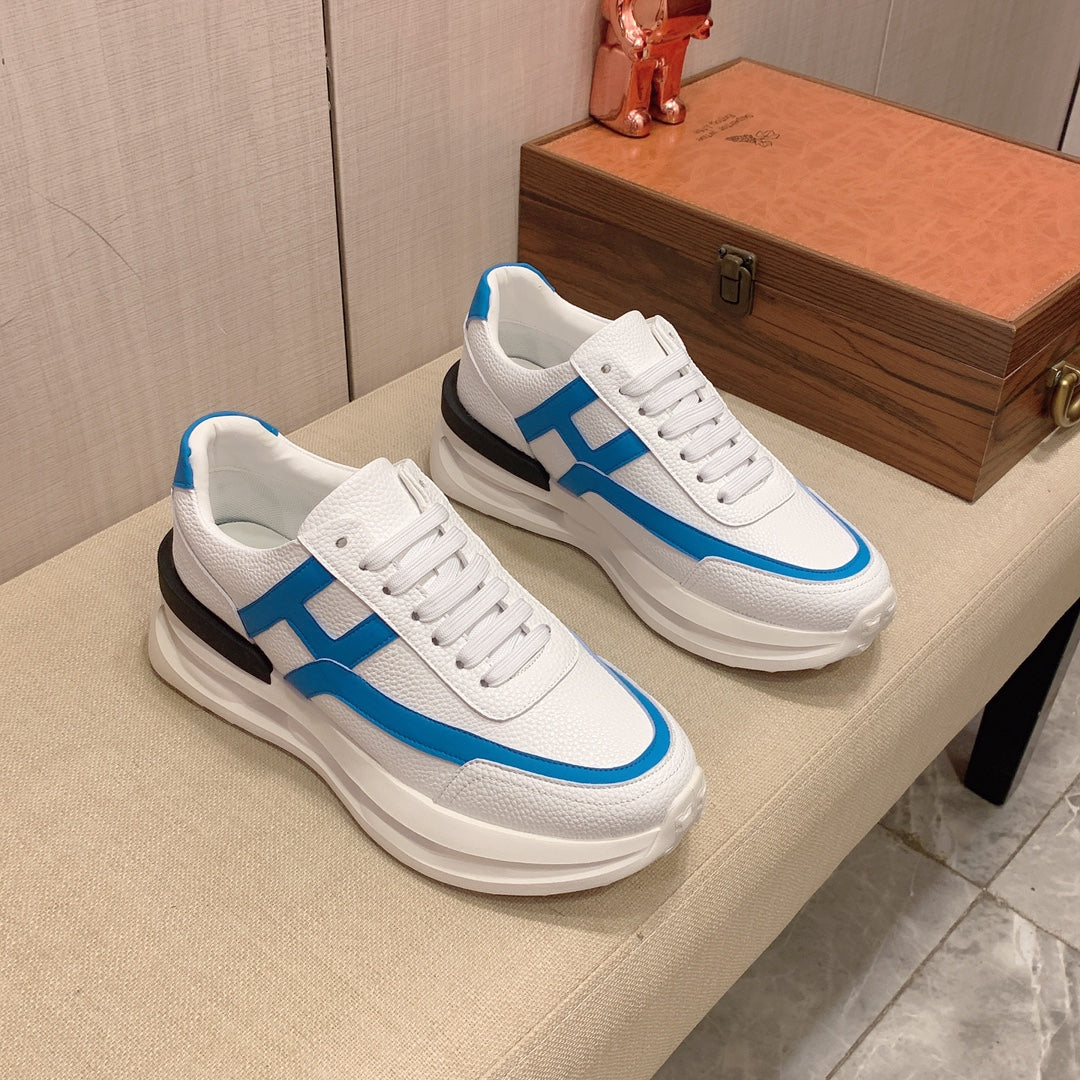 H fashion printed rubber sole sneakers 0724072303