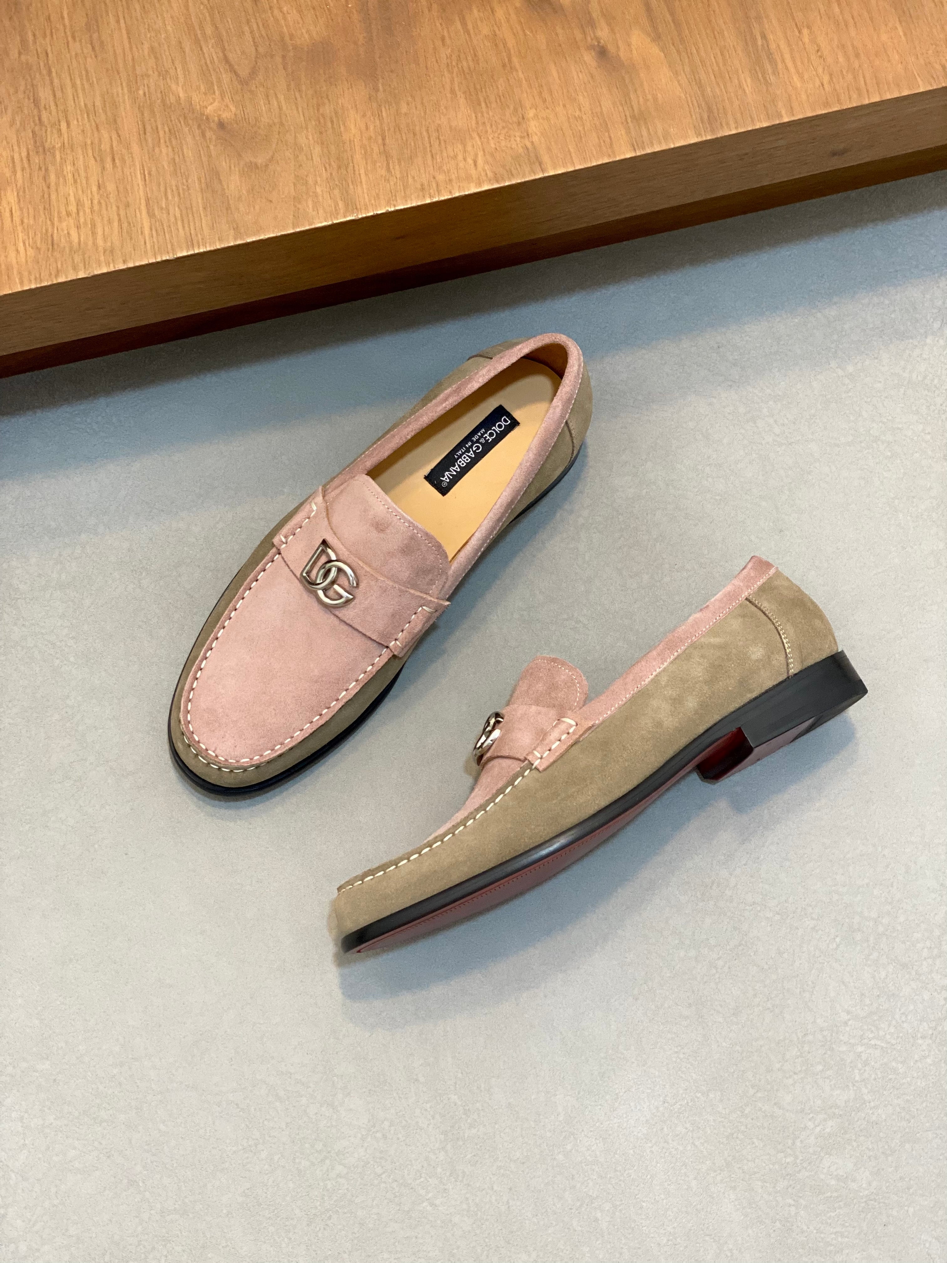 New stylish color-blocked casual loafers 0726041001
