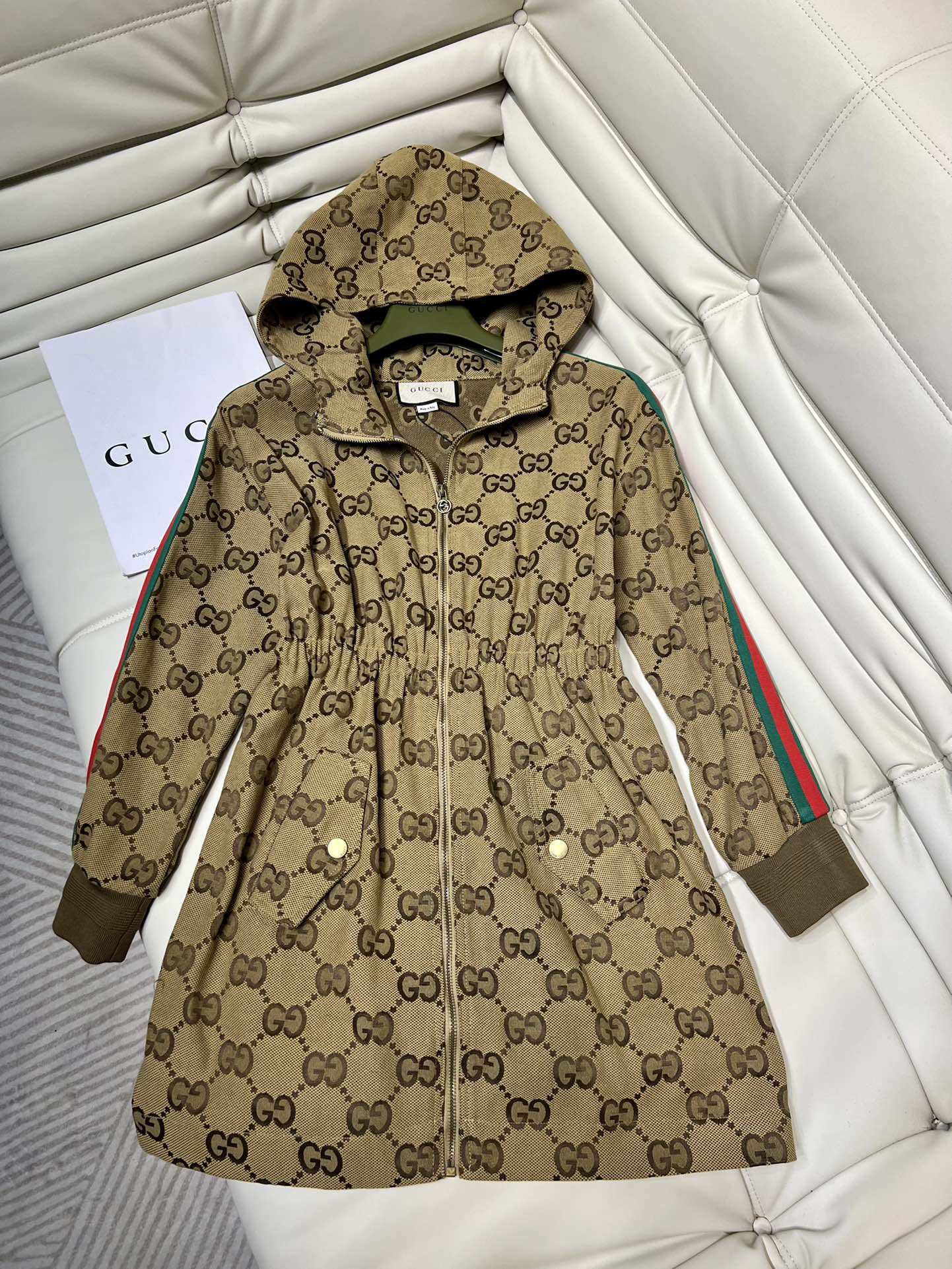 Hooded Jacquard Dress 0724070901