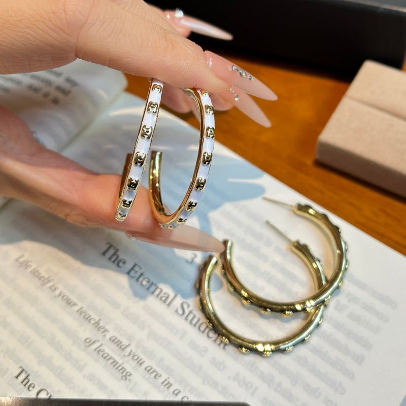 Women's Luxury CC Hoop Earrings XZ1326092808
