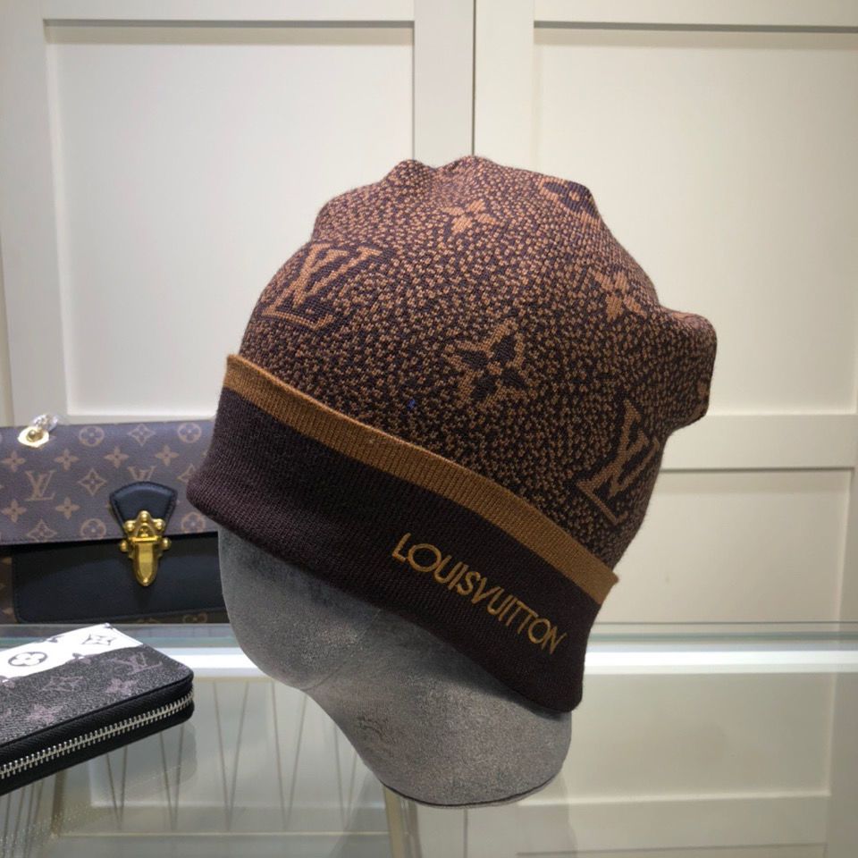 New boutique trendy brand embroidered alphabet knitted cap wool cap Korean embroidered Baotou cap