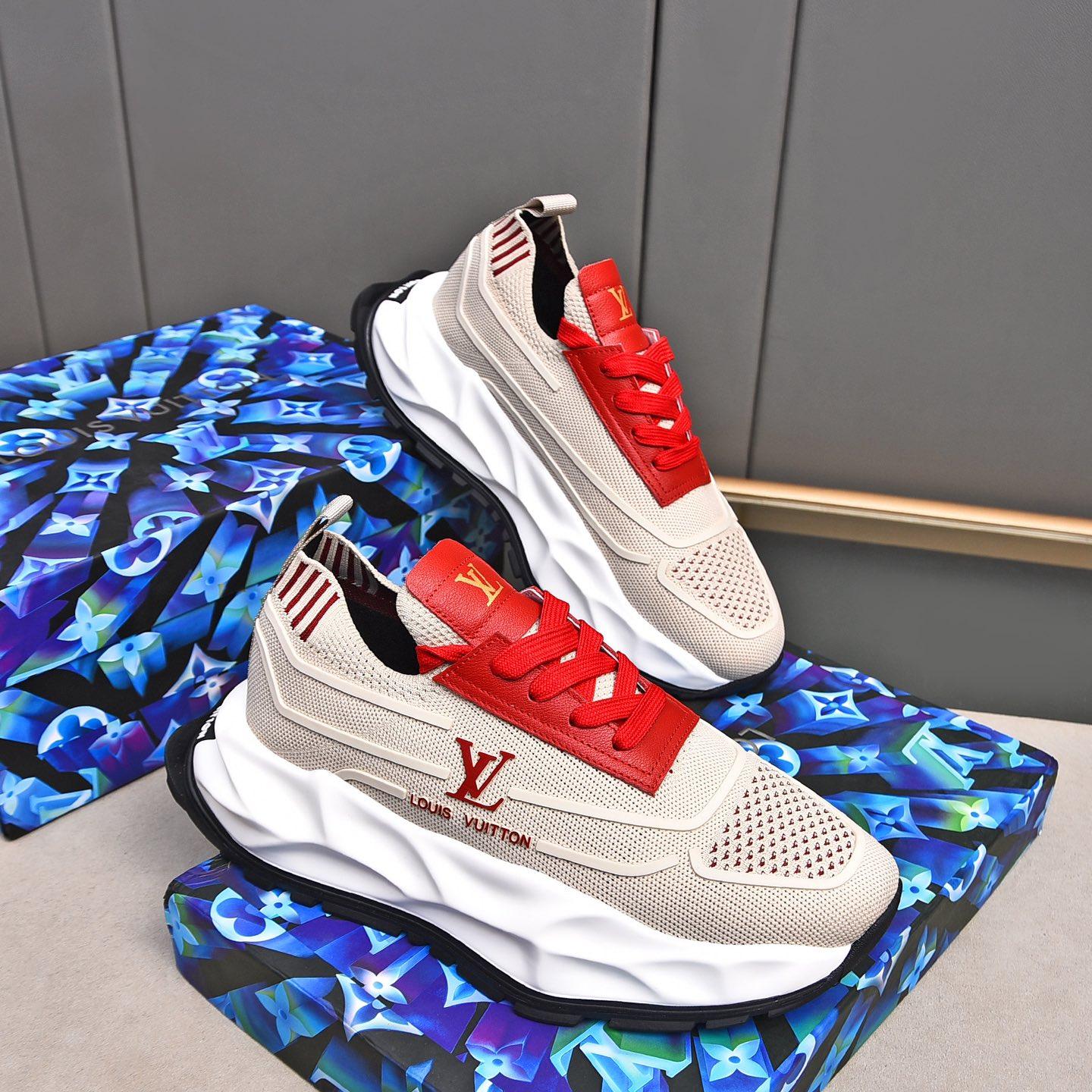 Men's Flyknit Elastic Rubber Sole Sneakers 0726030601