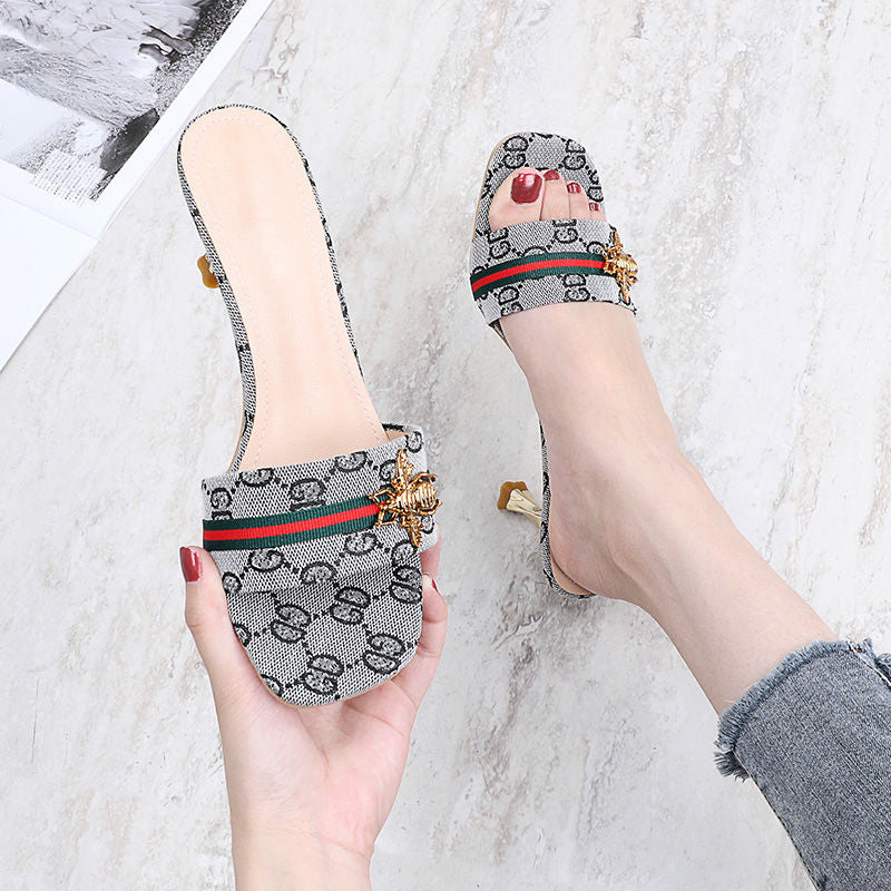 Fashion printed thick sole sandals PD10052621