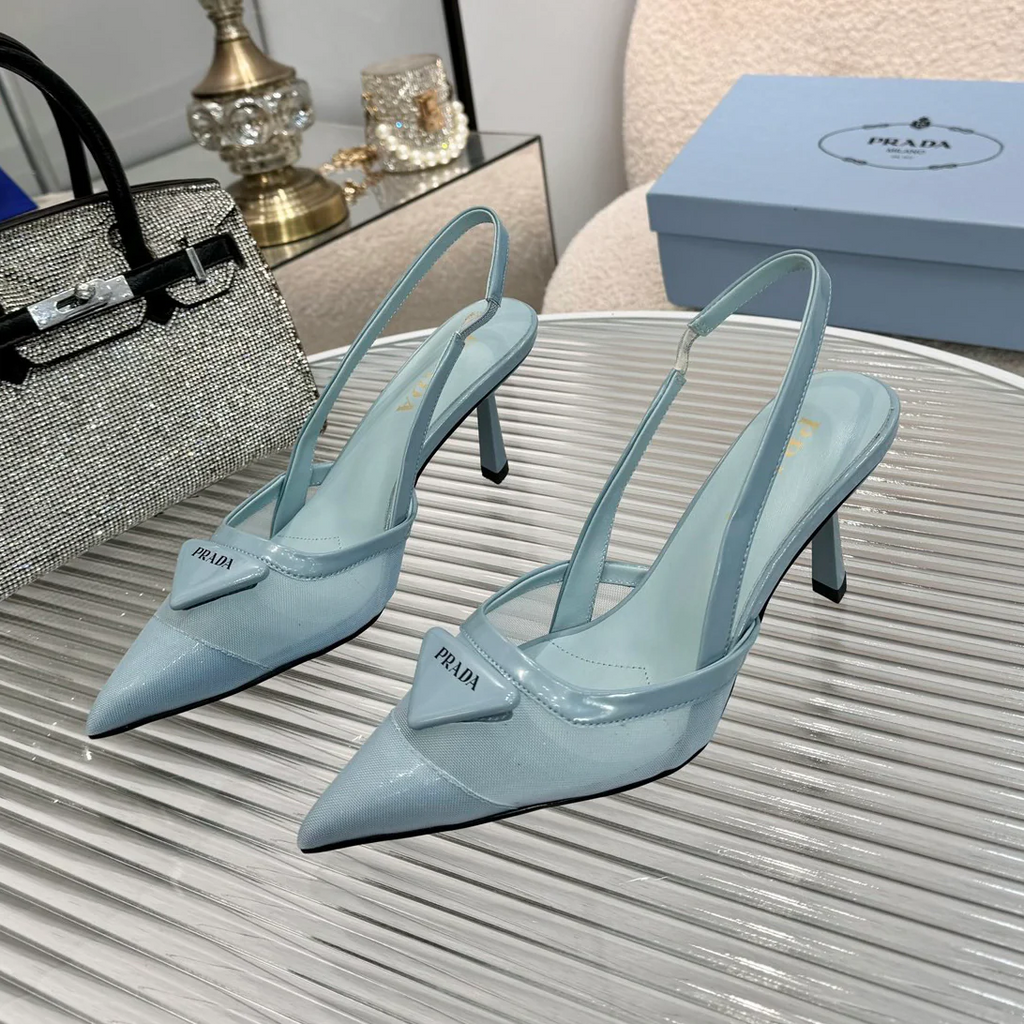 P fashion pointed mesh high heels 0725090813
