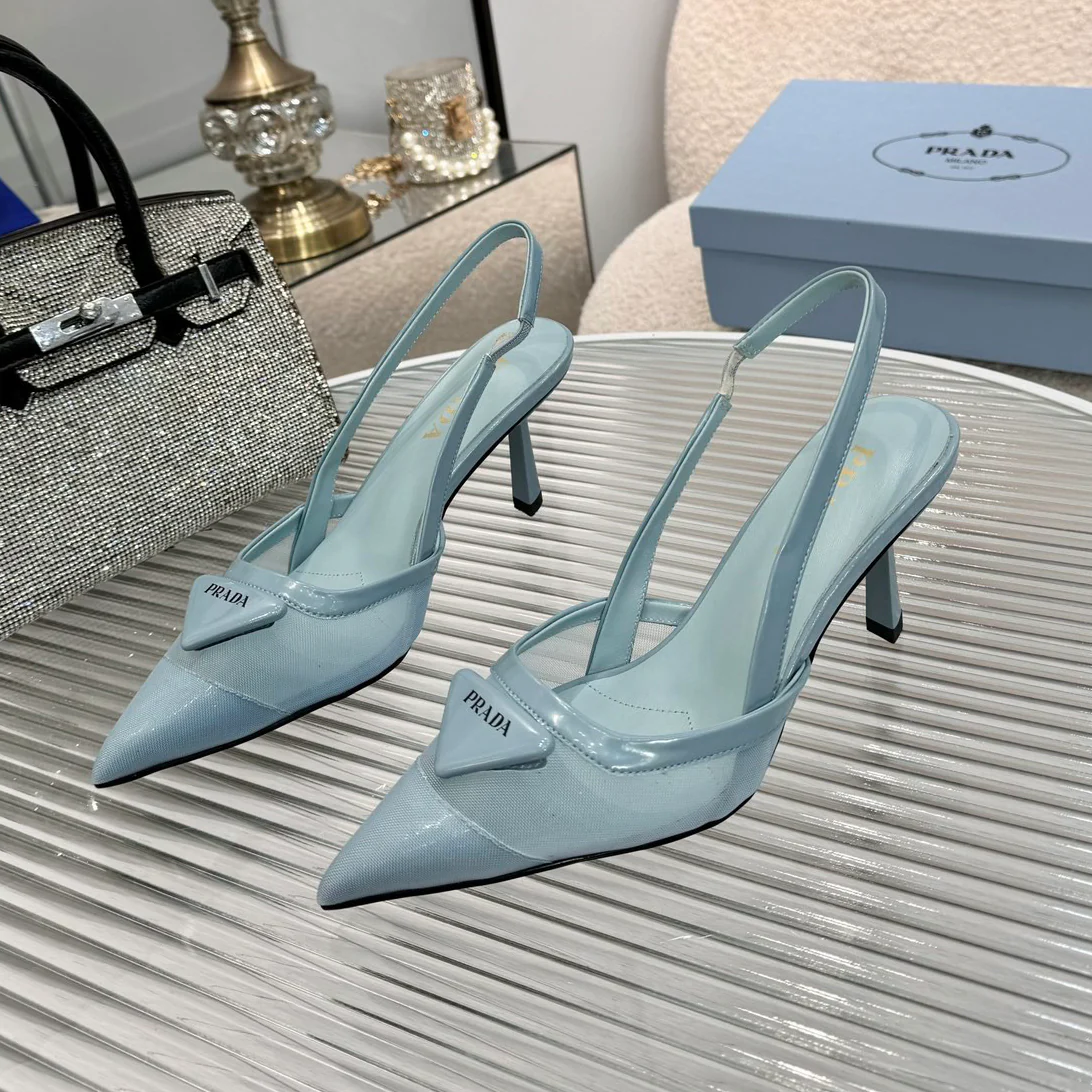 P fashion pointed mesh high heels 0725090813