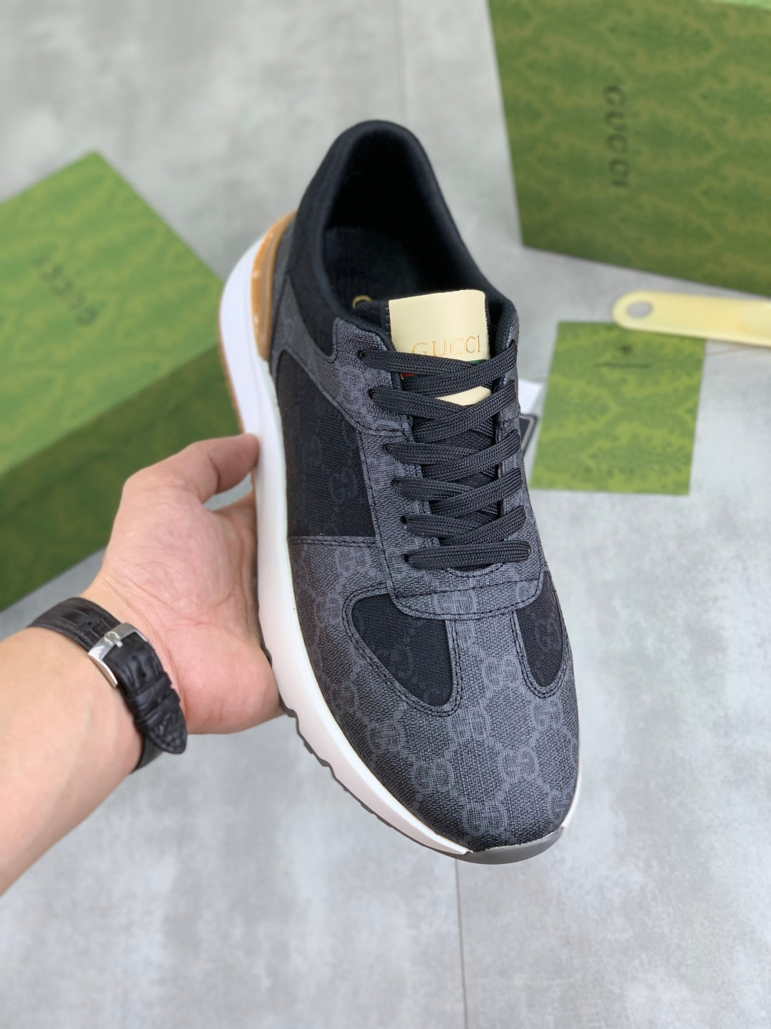 Men's printed sports shoes 0725101504