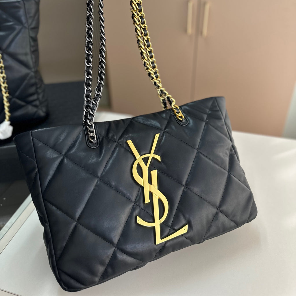 Y fashion rhombus chain tote bag 0724061208