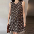 New fashion printed short sleeve dress 1024052715