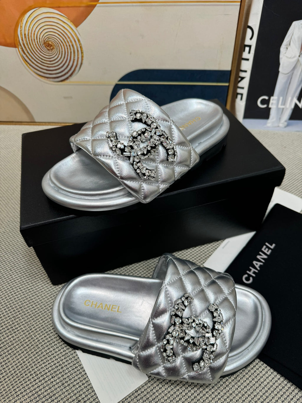 dopamine color thick-soled Velcro women's slippers 0724042705