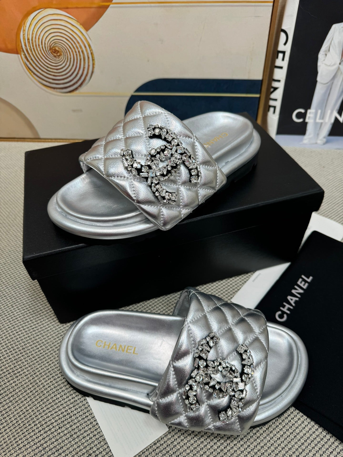 dopamine color thick-soled Velcro women's slippers 0724042705