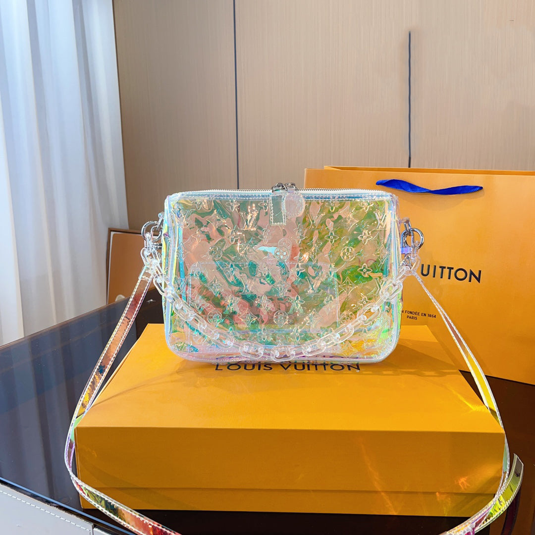 V transparent colorful laser shoulder bag XC07070604