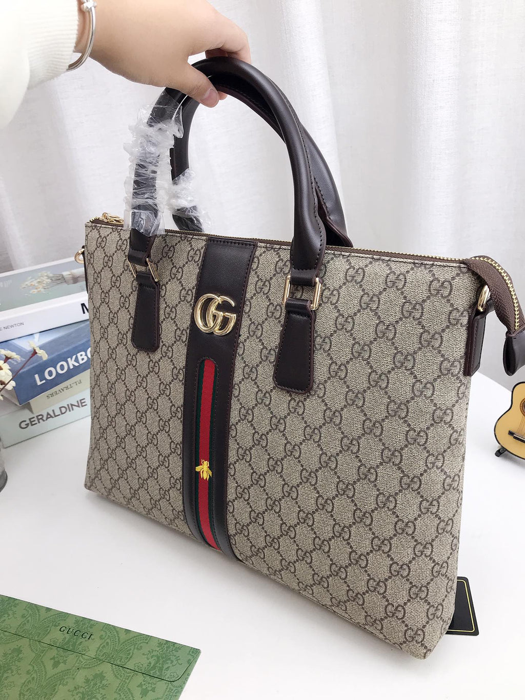 G printed men's bag briefcase handbag computer bag 1824072305