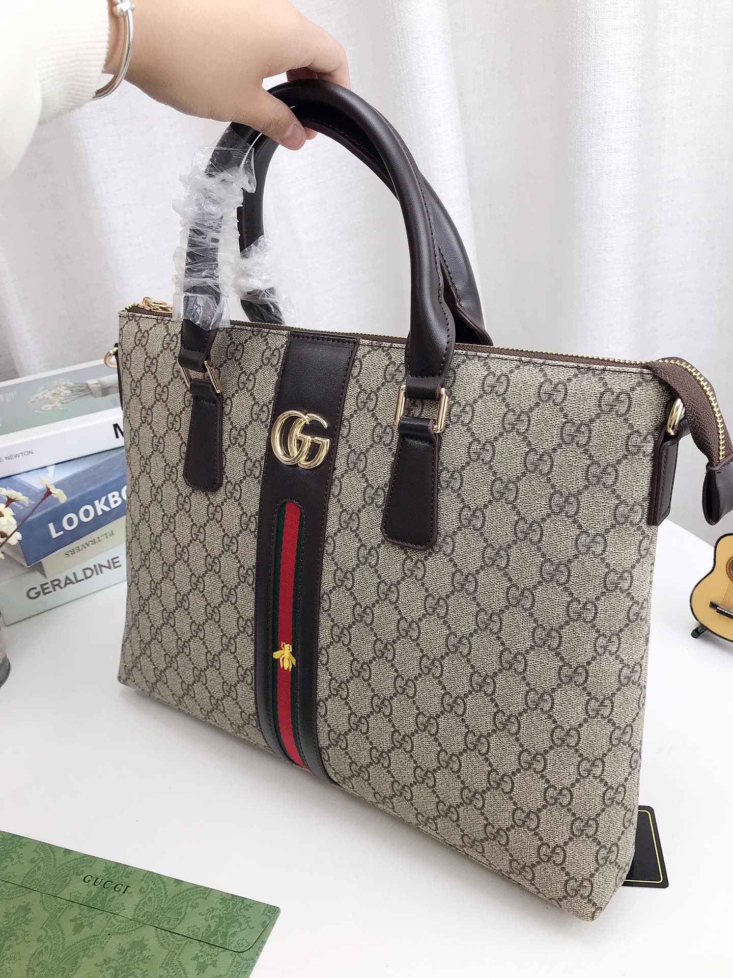 G printed men's bag briefcase handbag computer bag 1824072305