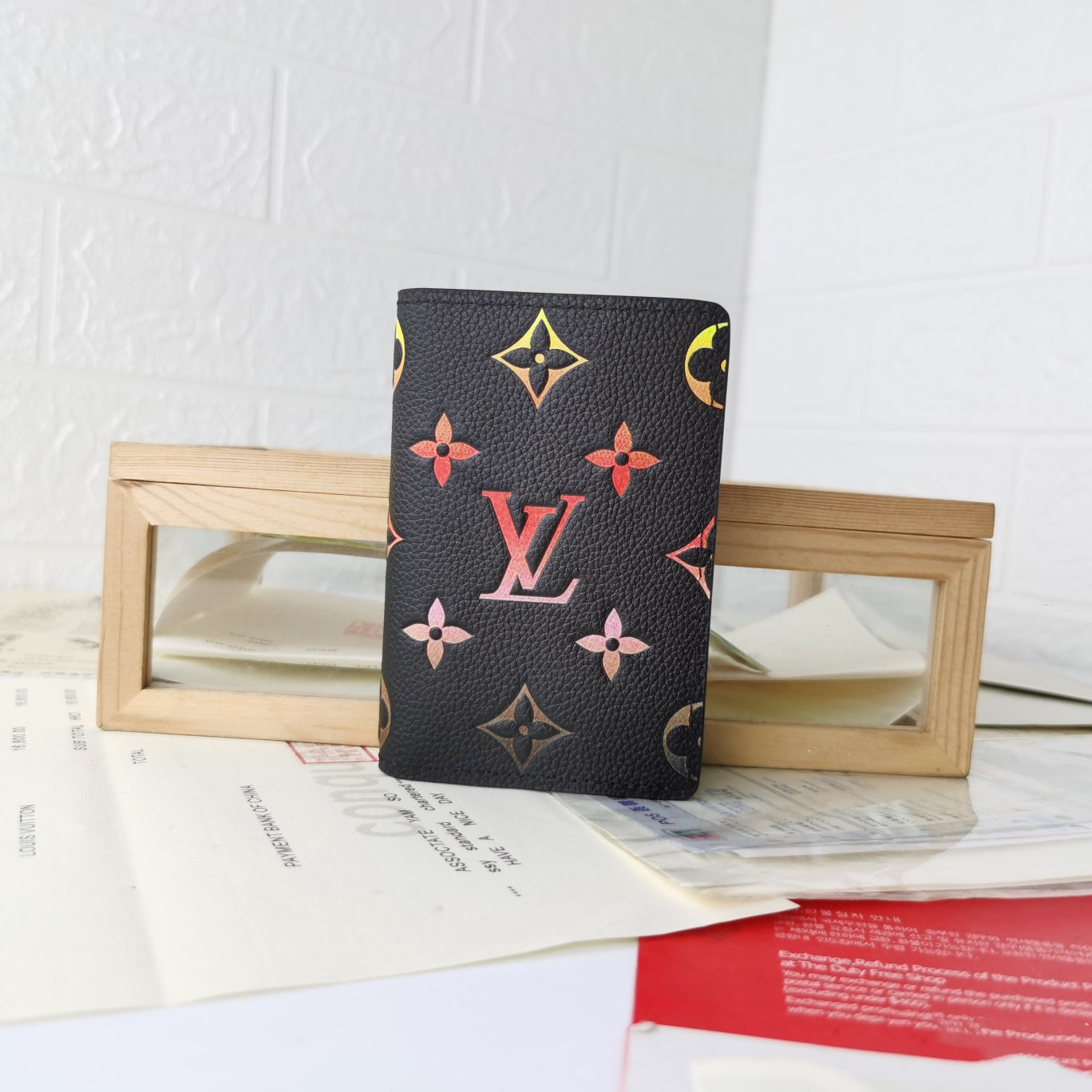 Silk screen multicolored small wallet S XC16051002