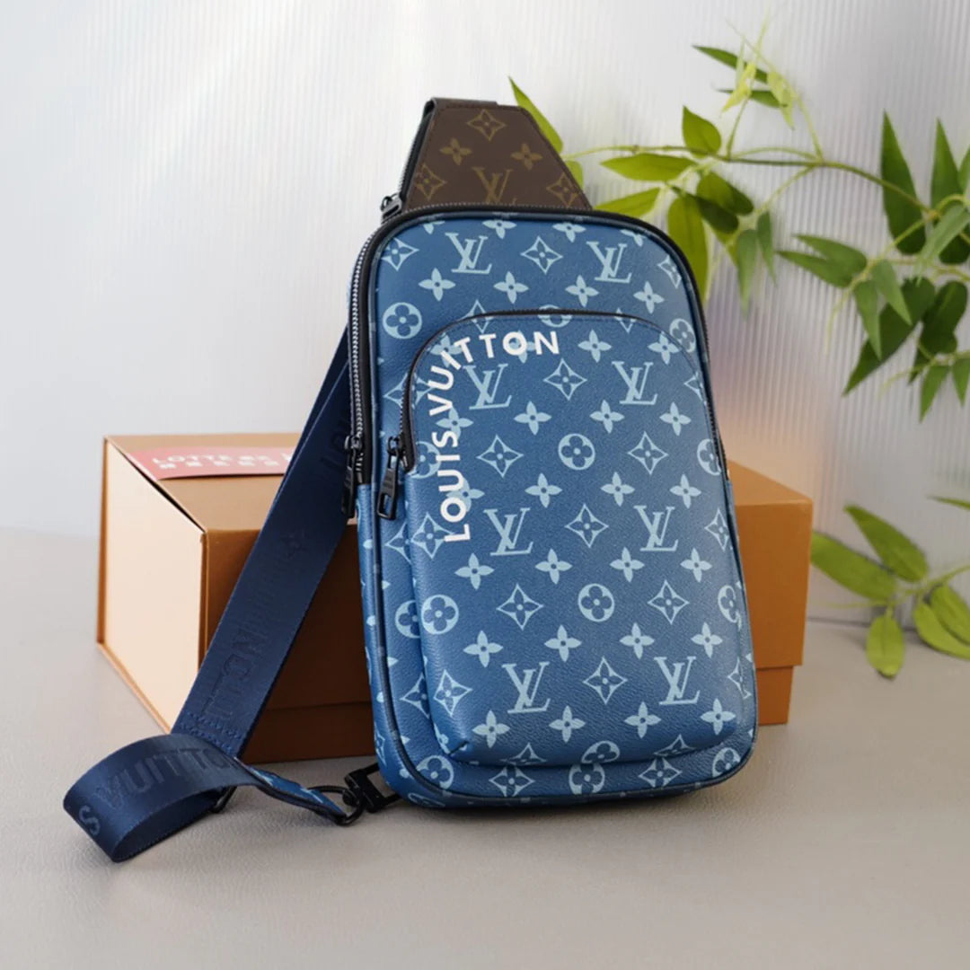 New Men's Fashion and Versatile Printed Chest Bag 1024040225