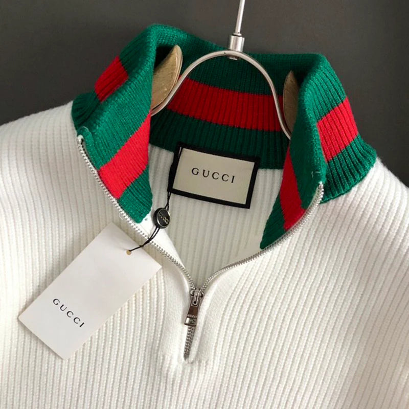 New Red and Green Wool Pullover 1024101019