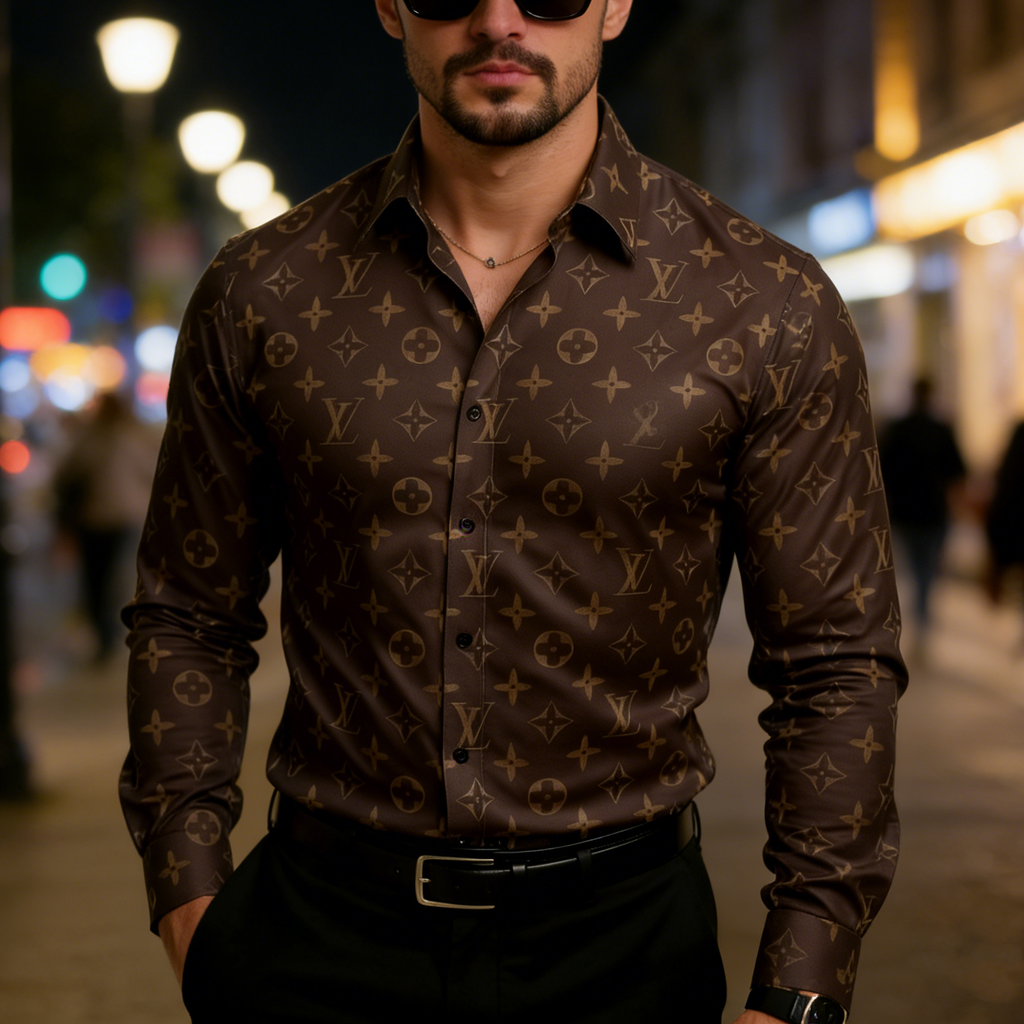 L printed shirt 3D0725102204