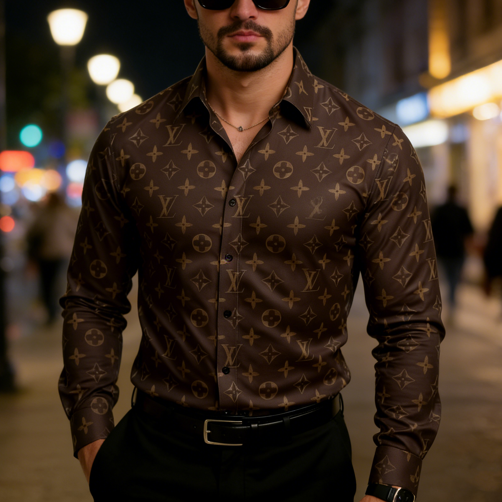 L printed shirt 3D0725102204