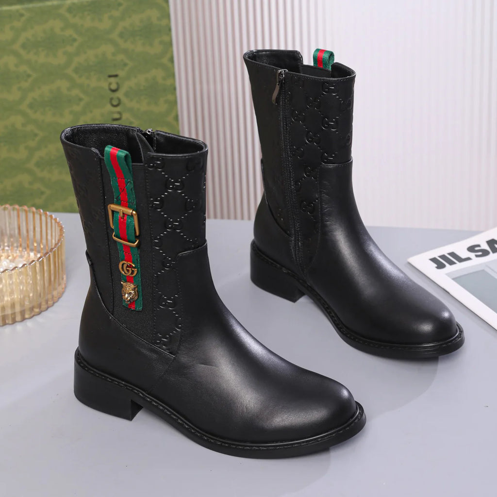 G New Classic Tiger Head Ankle Boots 1025101326