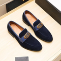 G Blue Suede Men's Classic Loafer