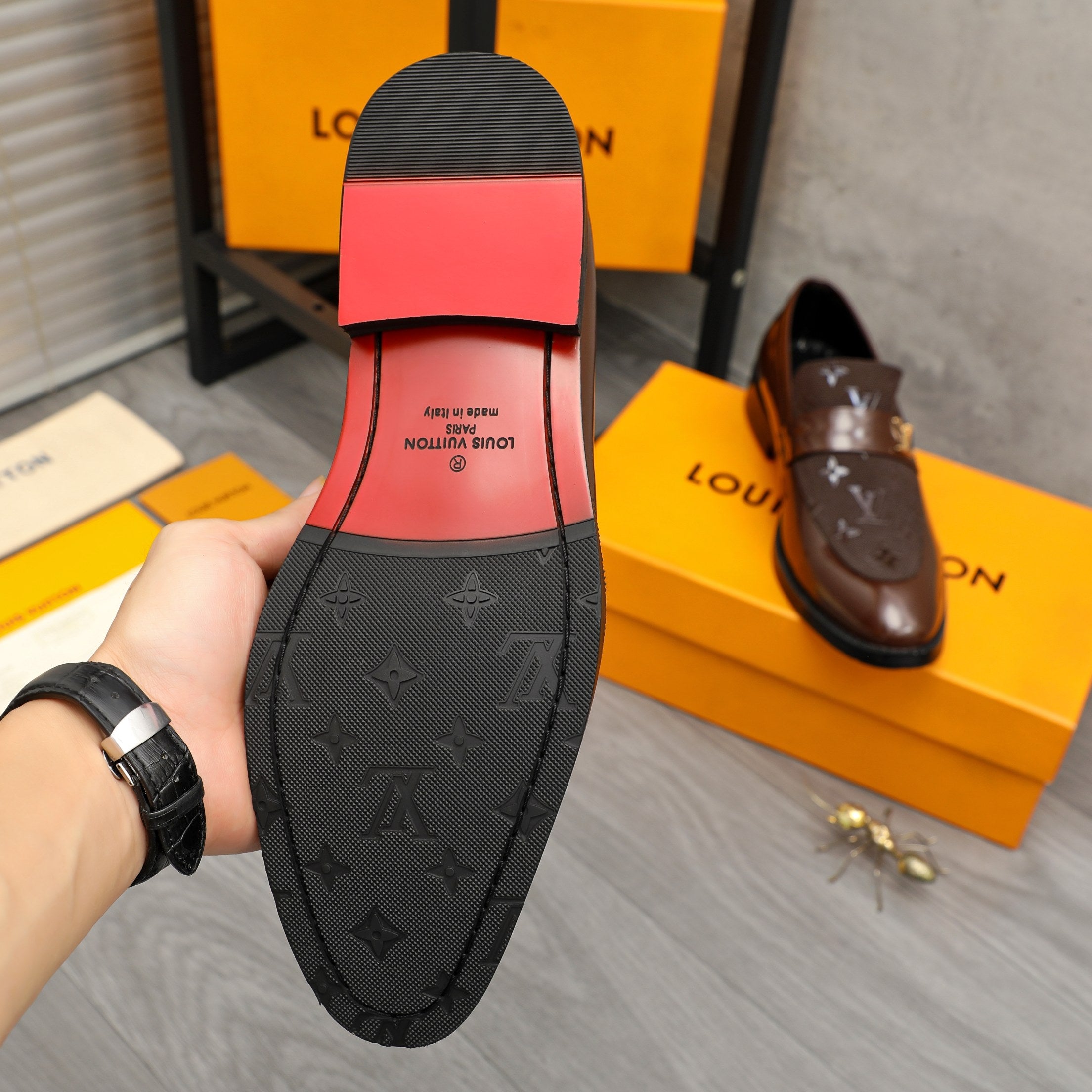 V Men's Classic Business Slip-on Leather Shoes 0726040808