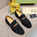 Gentleman Men's Shoes Leather Popular Classic Presbyterian Pattern Loafers G02