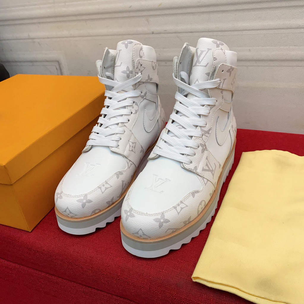 High Top Rubber Sole Printed Sneakers (3 Colors)