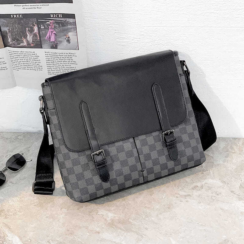 New Black Leisure men's fashion shoulder bags-PD052023103103