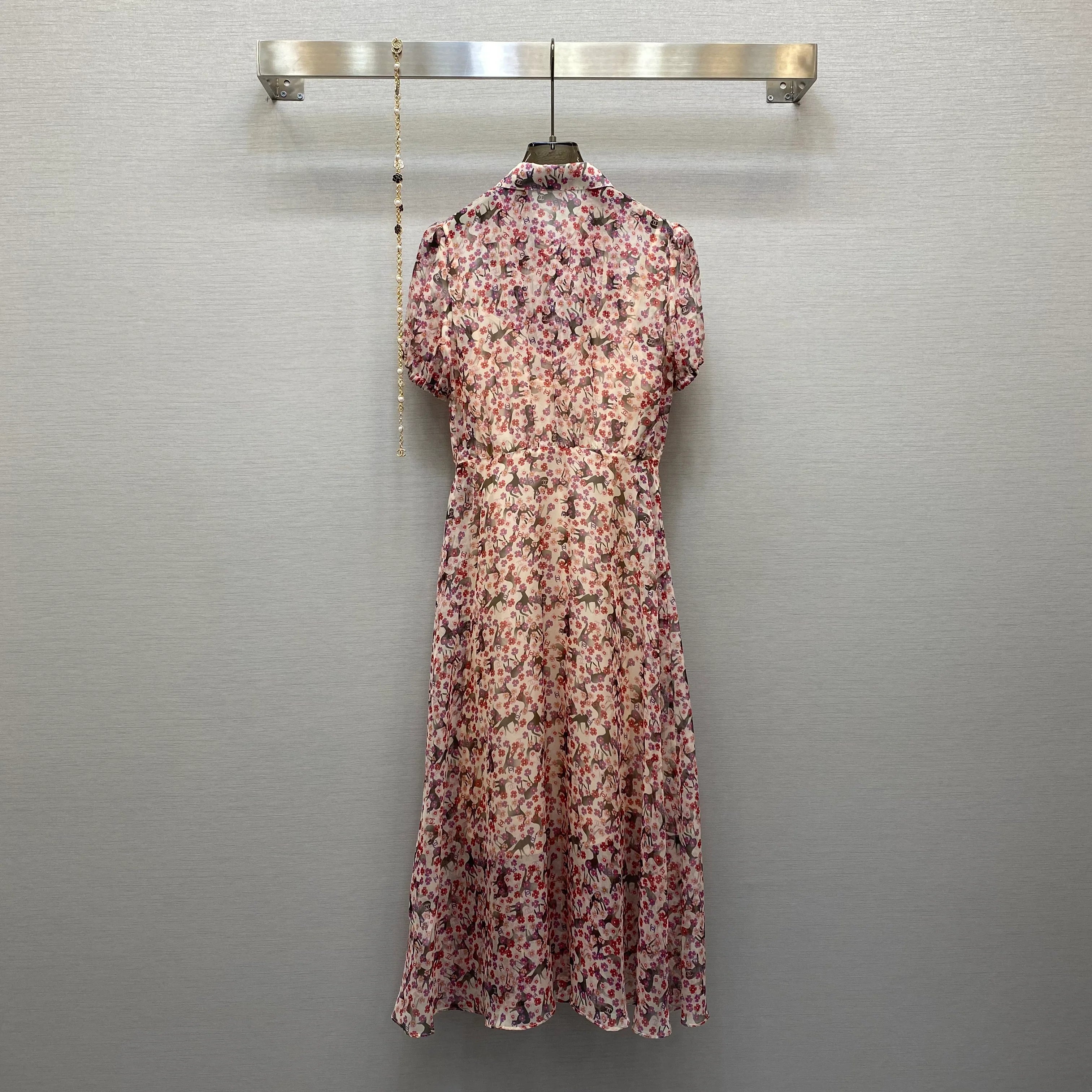 New fashion holiday style floral slim dresses for women 1025041705