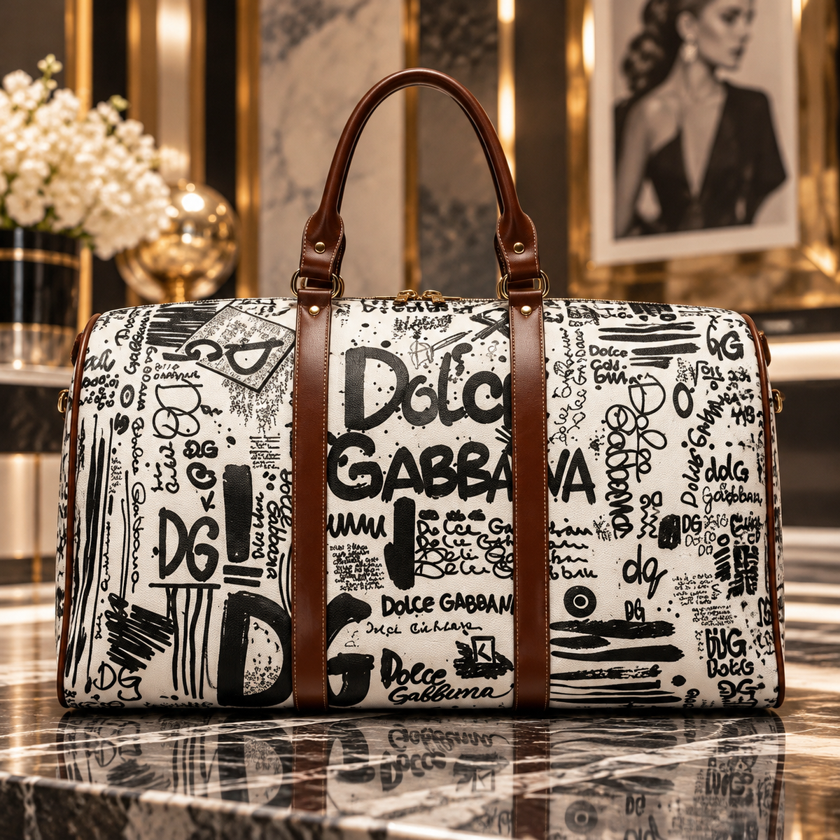 New Stylish Leather DIO Travel Bag 3D1326101202