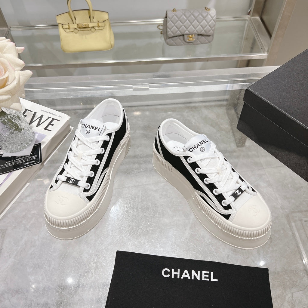 CH New Platform Canvas Biscuit Shoes fb04240909028
