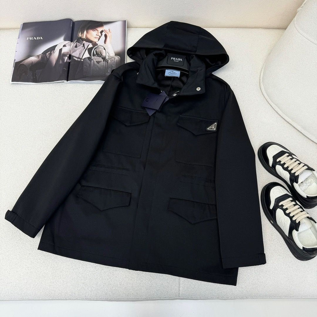 PR waisted hooded jacket 1824091813