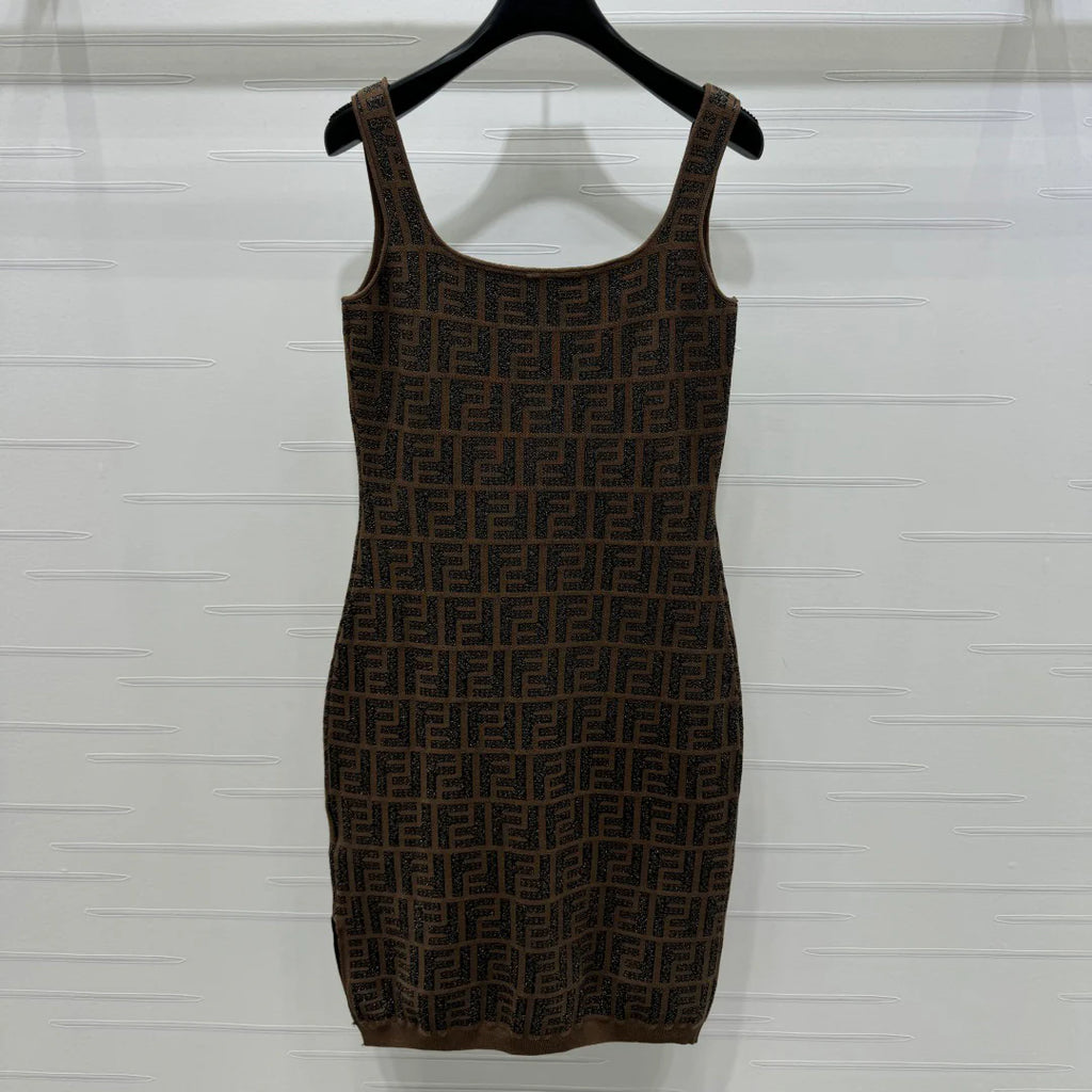 Jacquard Knit Vest Dress 1025051914