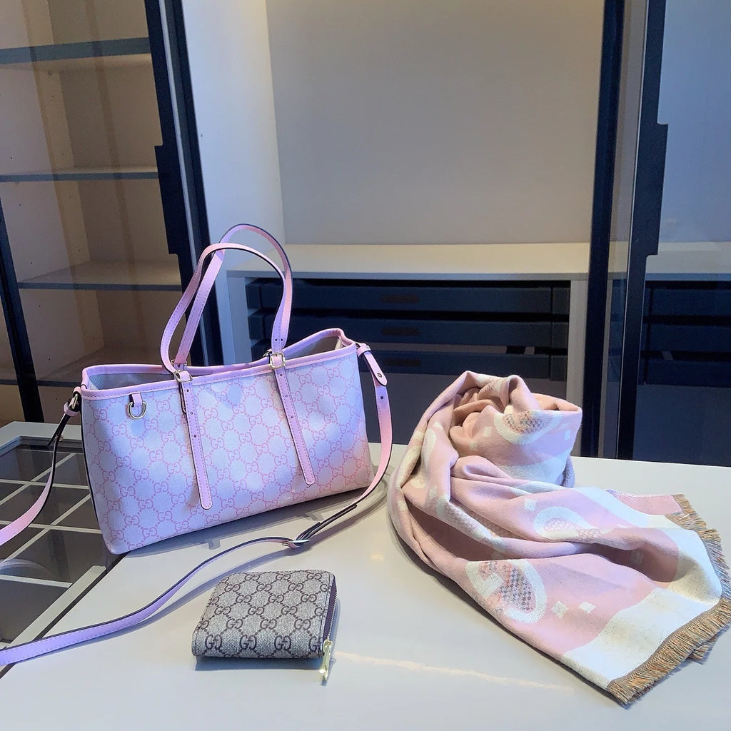 New collection set: Tote bag+scarf+wallet 1426020305