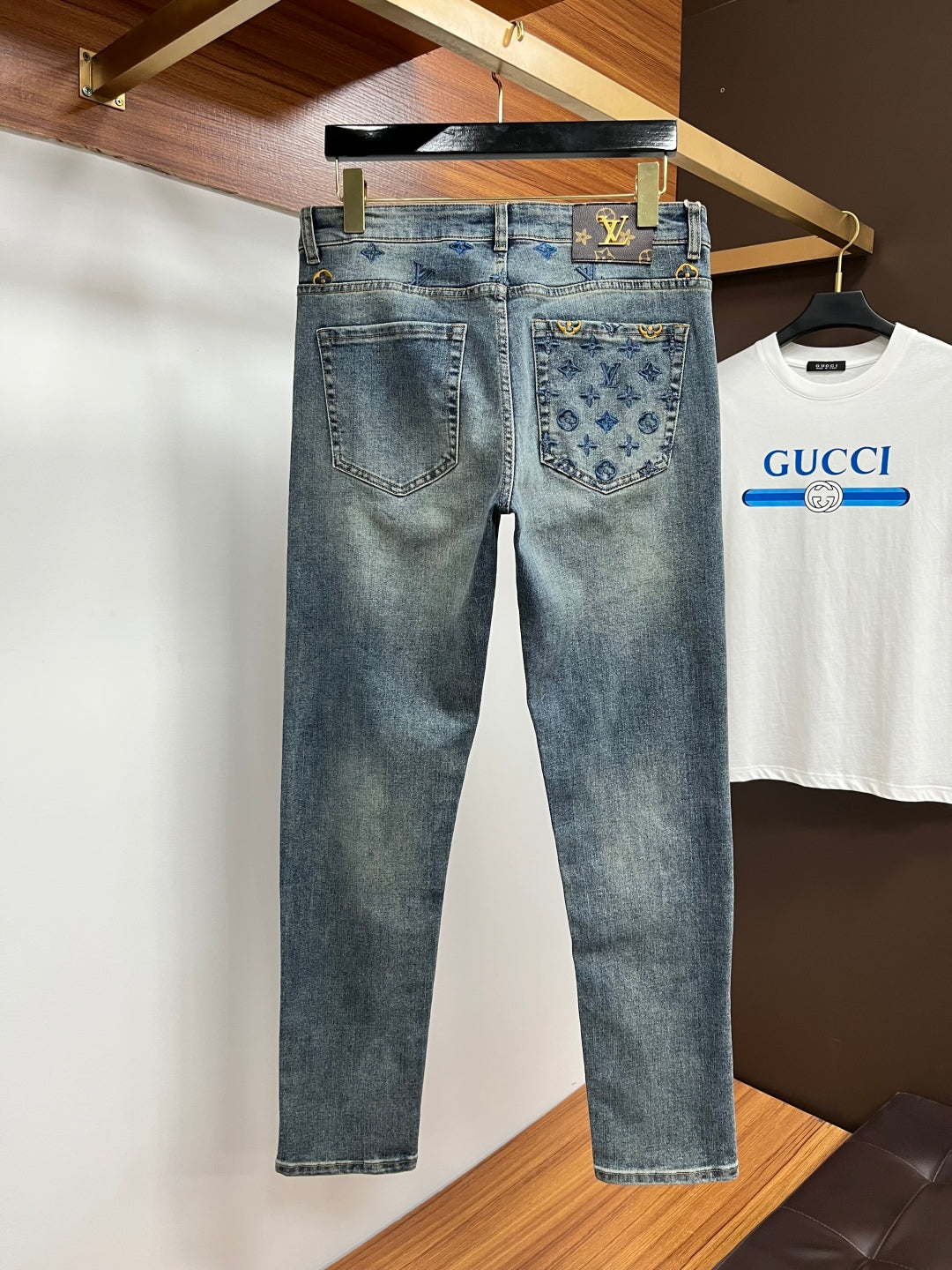 L men's business casual jeans 0725092607