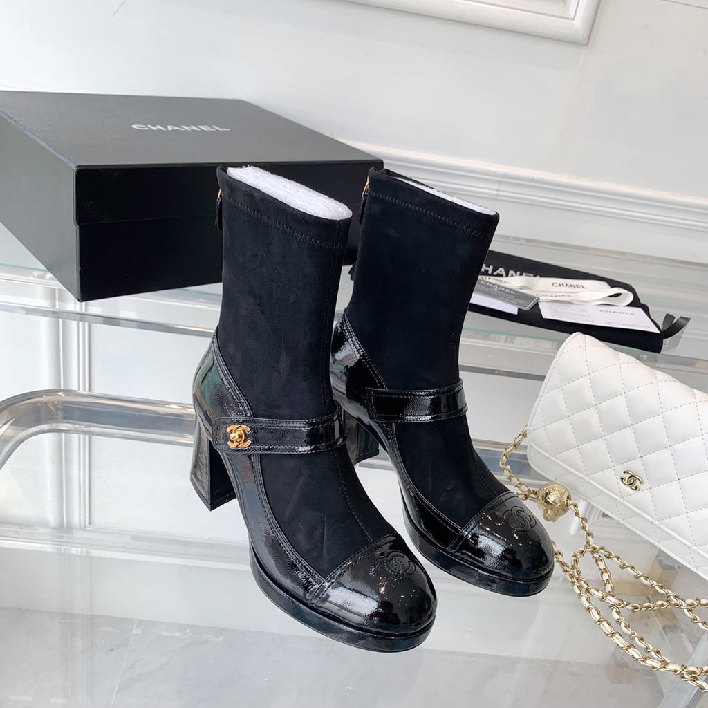 Fashionable Leather and Suede Boots 0724102318