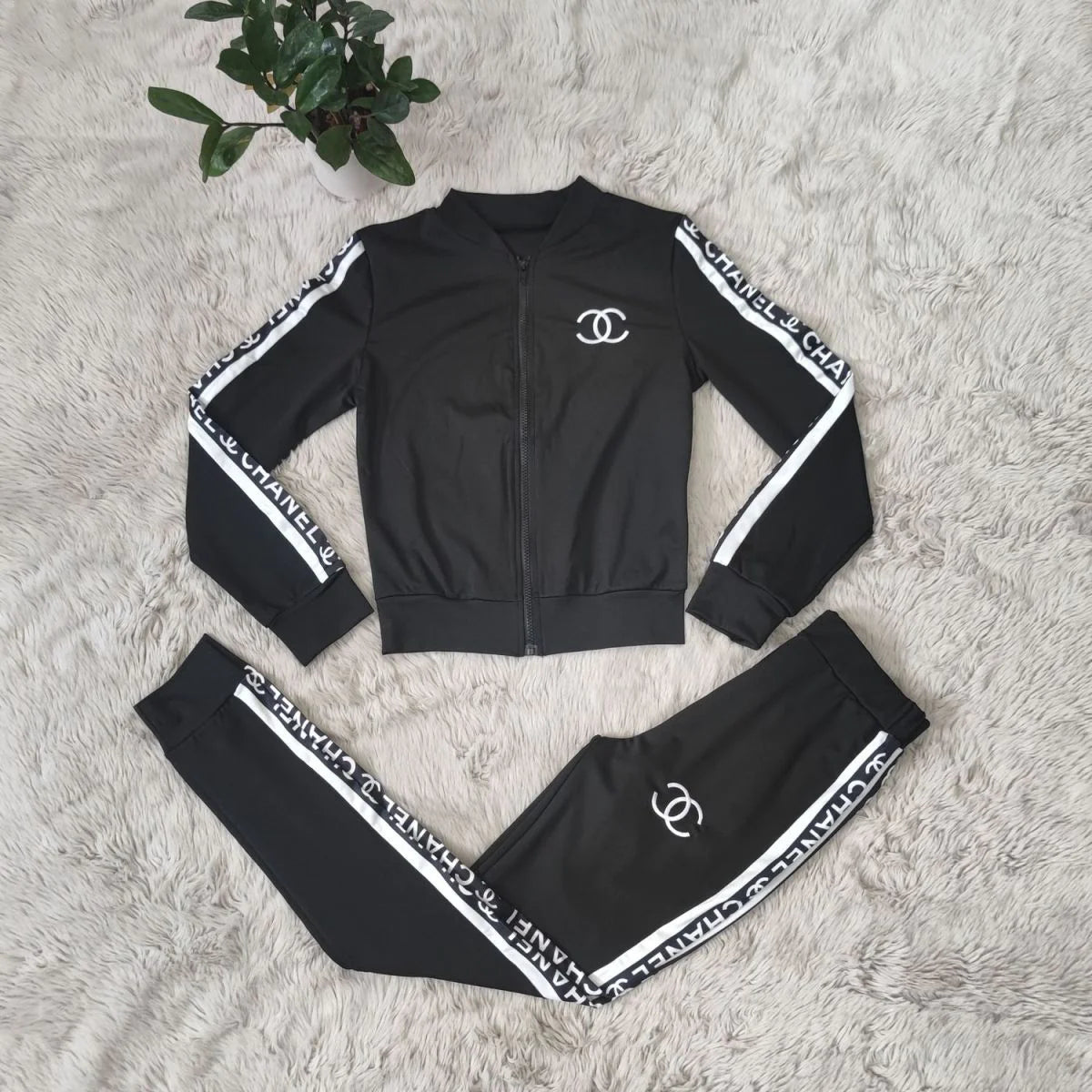 Fashion Printed Sporty Casual Two-piece Set 1024022617