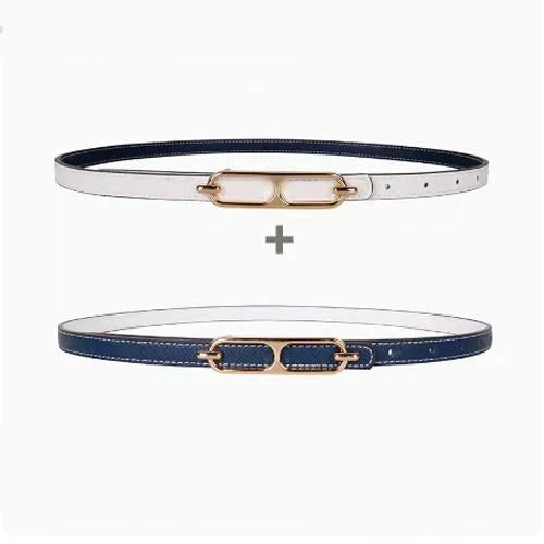 New H Family Leather Fine Belt 1024032019