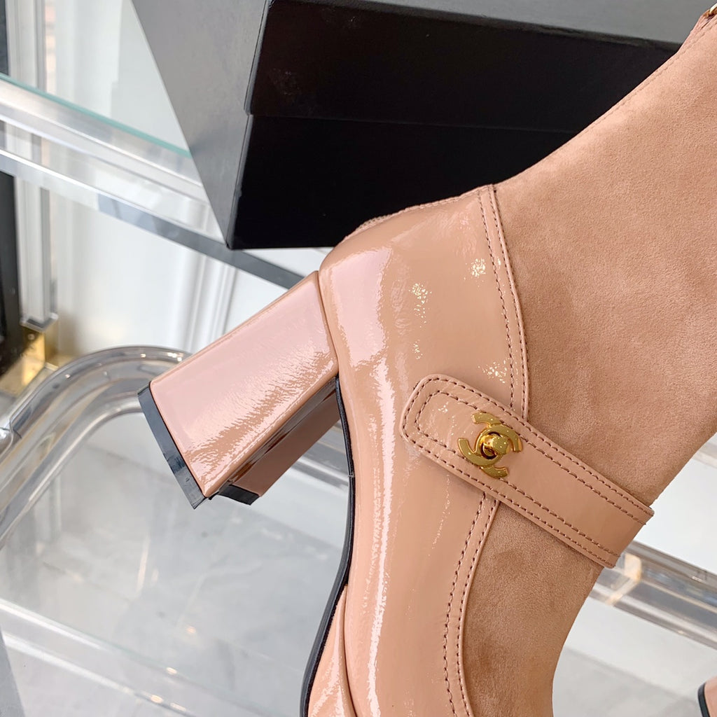 Fashionable Leather and Suede Boots 0724102318