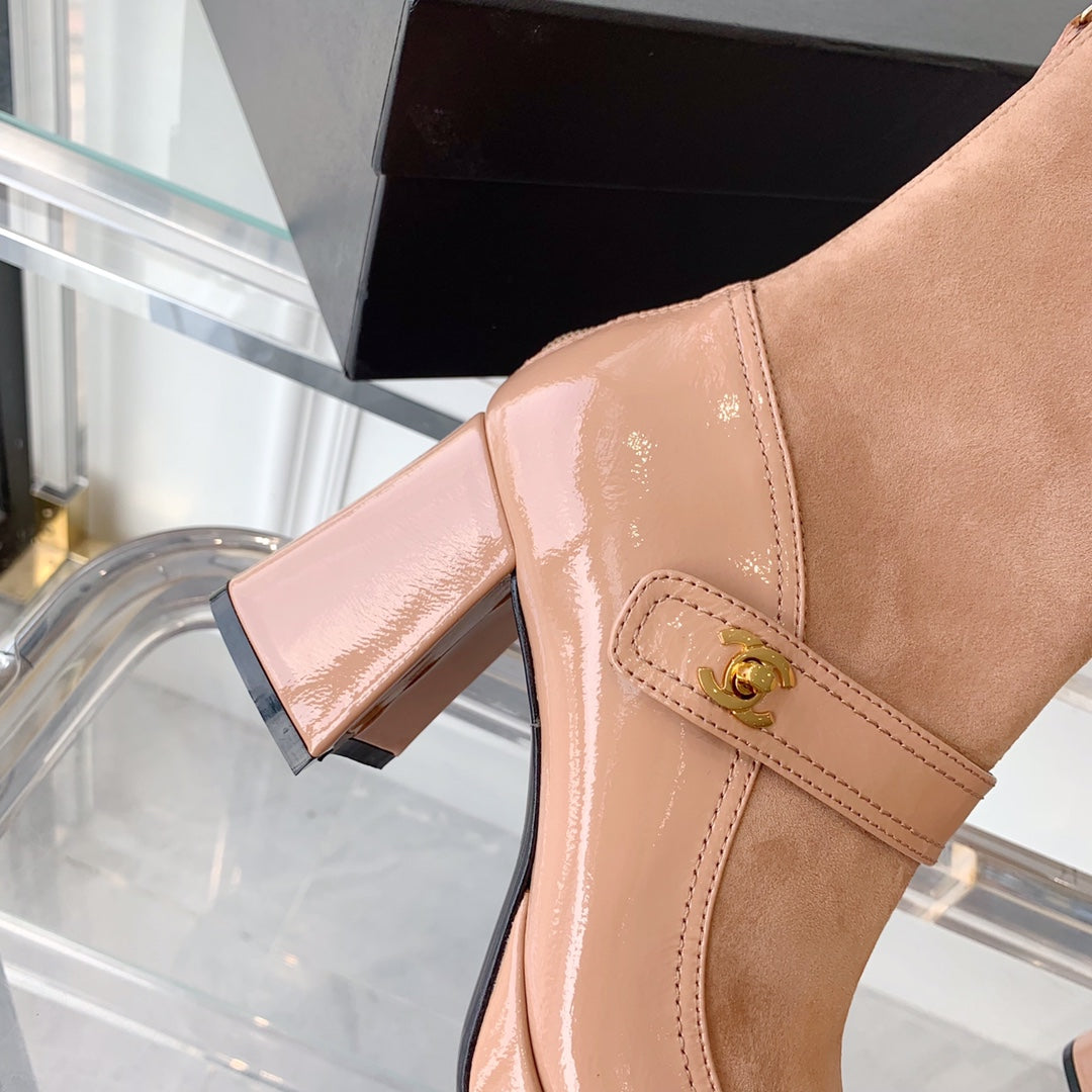 Fashionable Leather and Suede Boots 0724102318