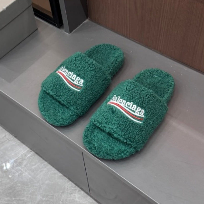 New Fashion Teddy Fur Couple Plush Slippers PF1326092101