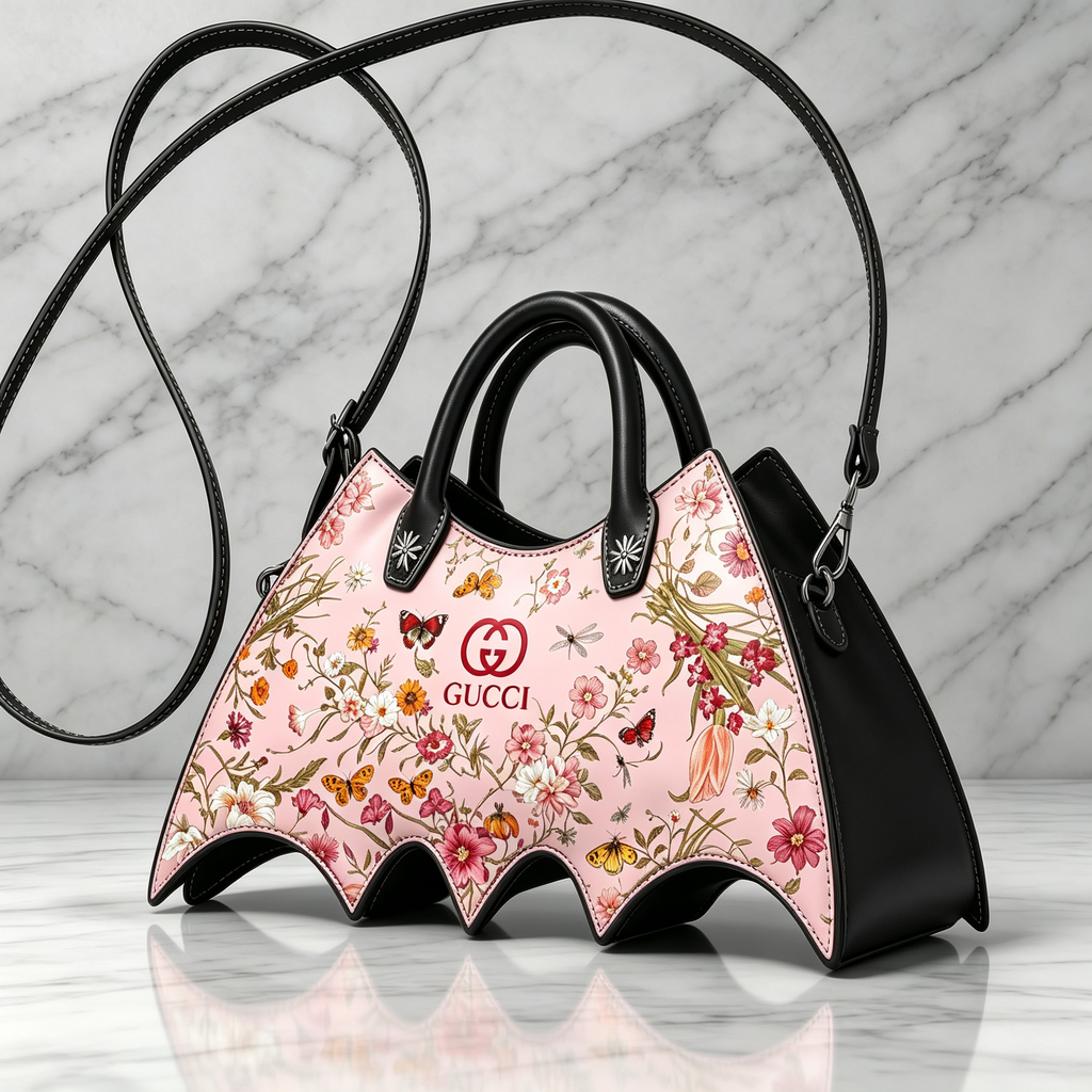New Stylish Leather GG Bat Handbag 3D1326091840
