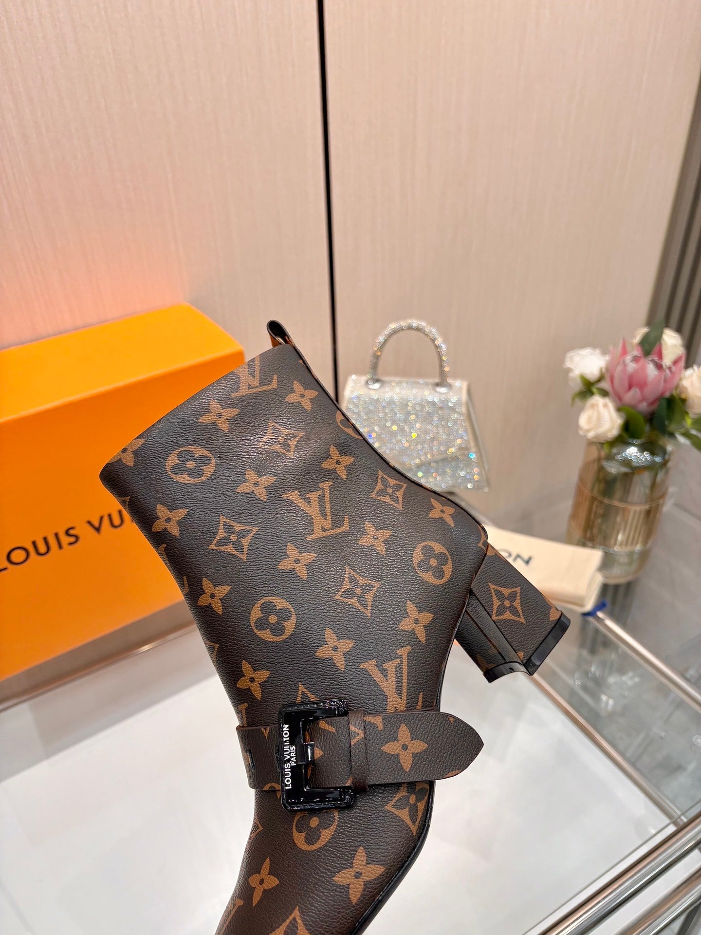 L fashion printing new 4.5cm short boots 0725102002