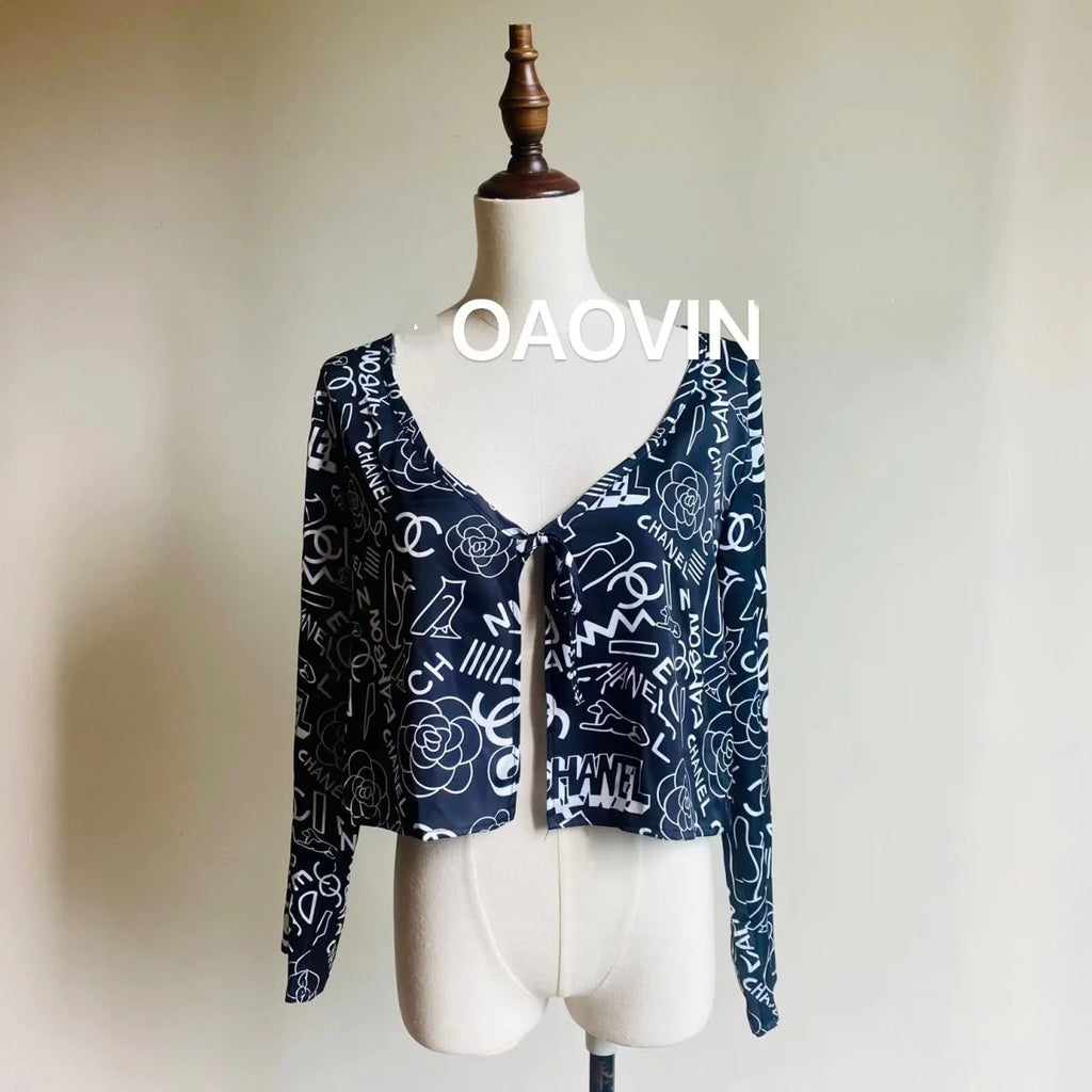 Fashion Versatile Cardigan Print Jacket 1024030612