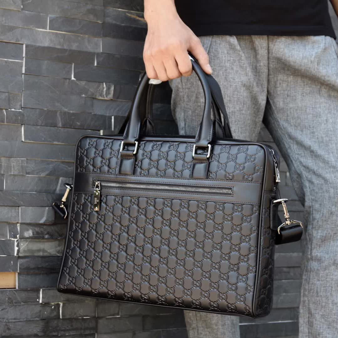 BLACK LEATHER NEW CLASSIC STYLE GLOGO LUXURY BAGS PD05202372406
